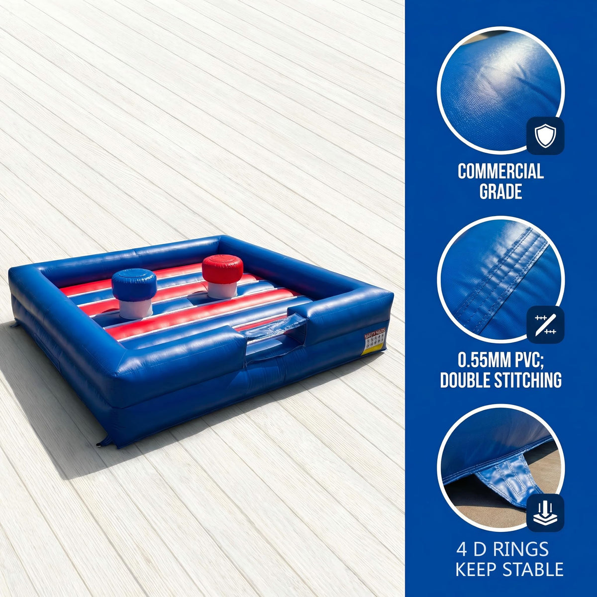 13x13FT Inflatable Gladiator Joust Arena with Blower