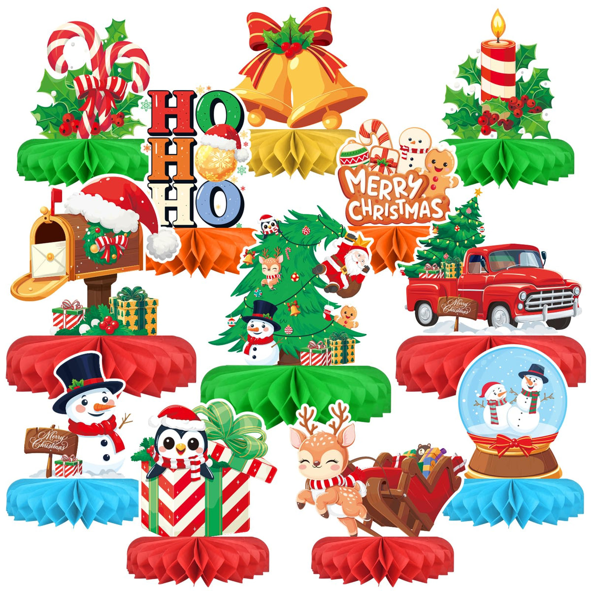 Kids' Birthday Honeycomb Centerpiece Table Decoration Set