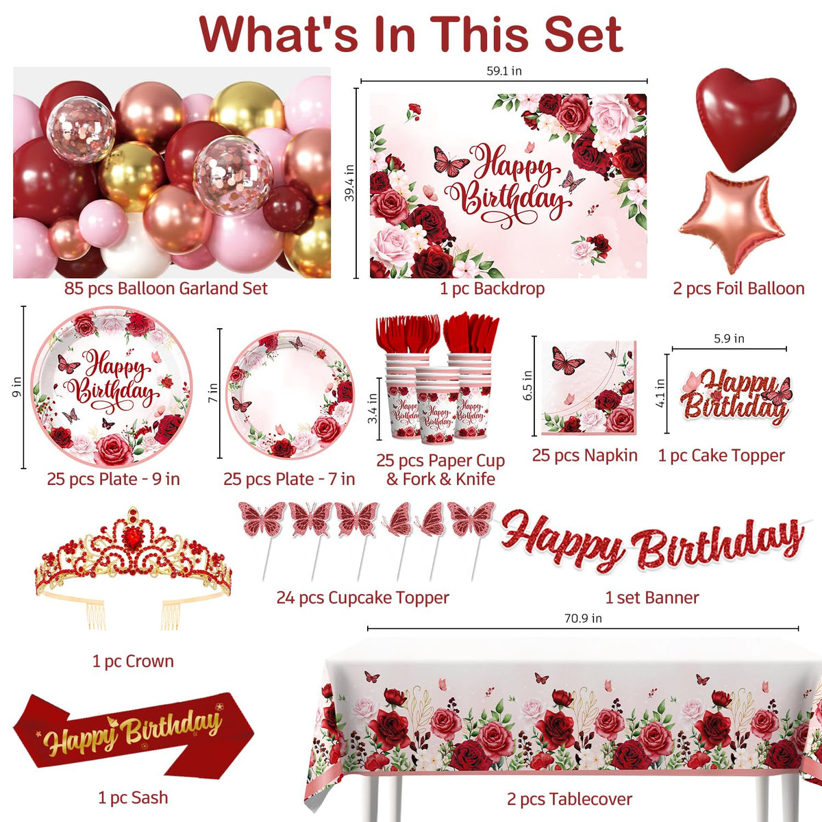Birthday Flower Balloon Arch for Party Decorations
