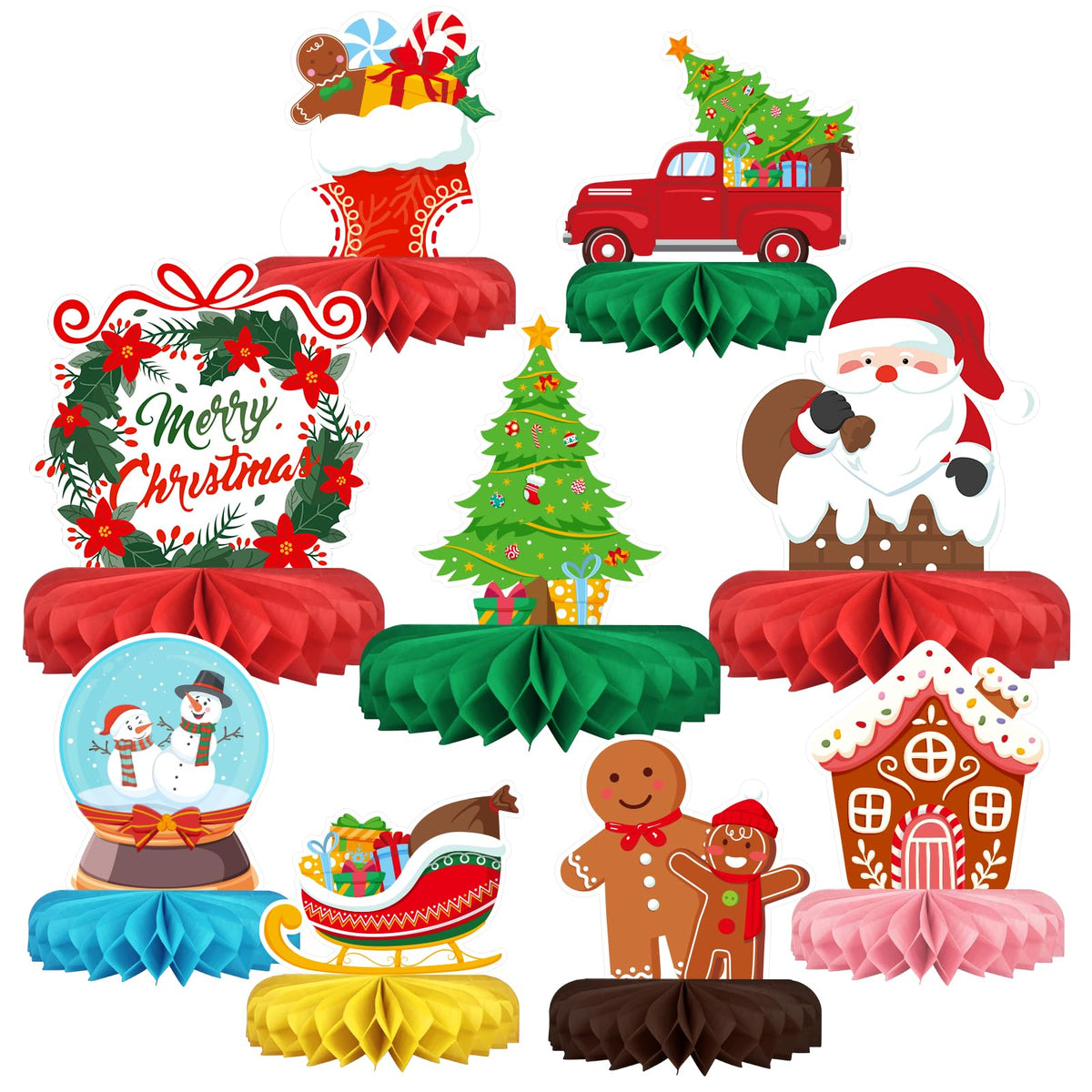 Kids' Birthday Honeycomb Centerpiece Table Decoration Set