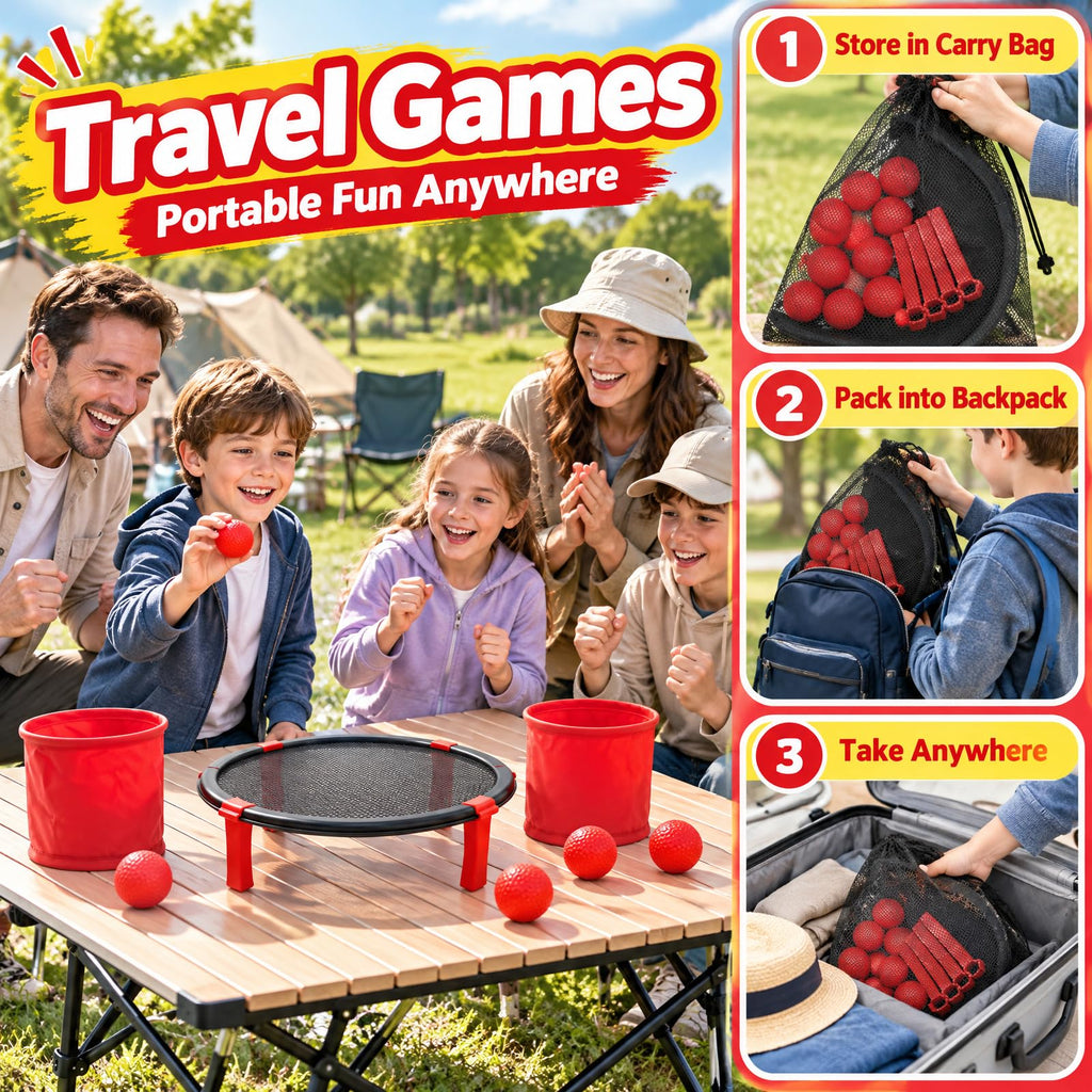 Ayeboovi Tabletop Bounce Ball Toss Game for Ages 6+