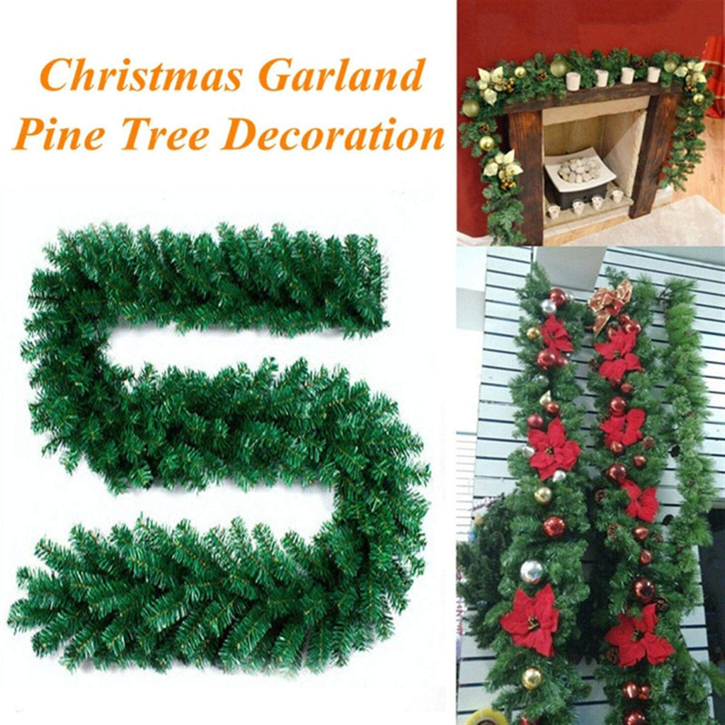 2.7m Green Christmas Garland for Holiday Party Decor