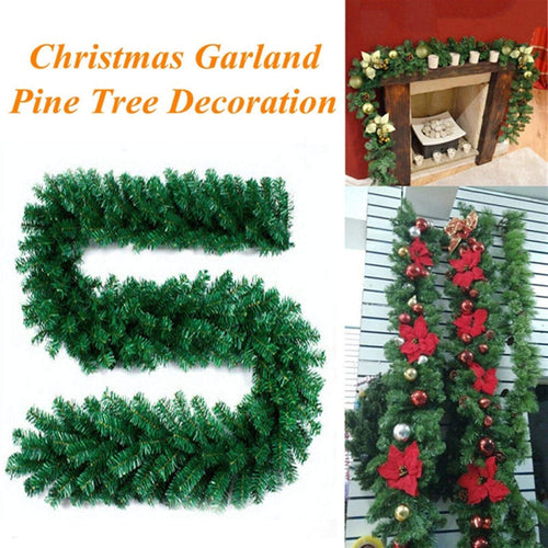 2.7m Green Christmas Garland for Holiday Party Decor