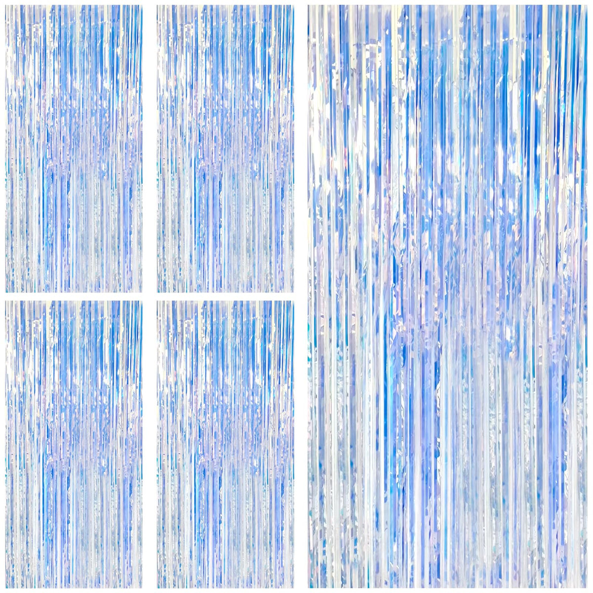 Tinsel Foil Fringe Backdrop Curtains for Party Photo Booths