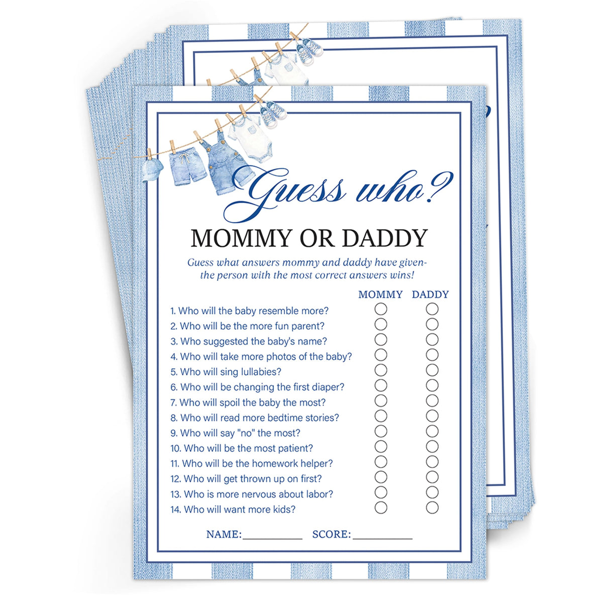 Gender-Neutral Baby Shower Games & Gender Reveal Decor