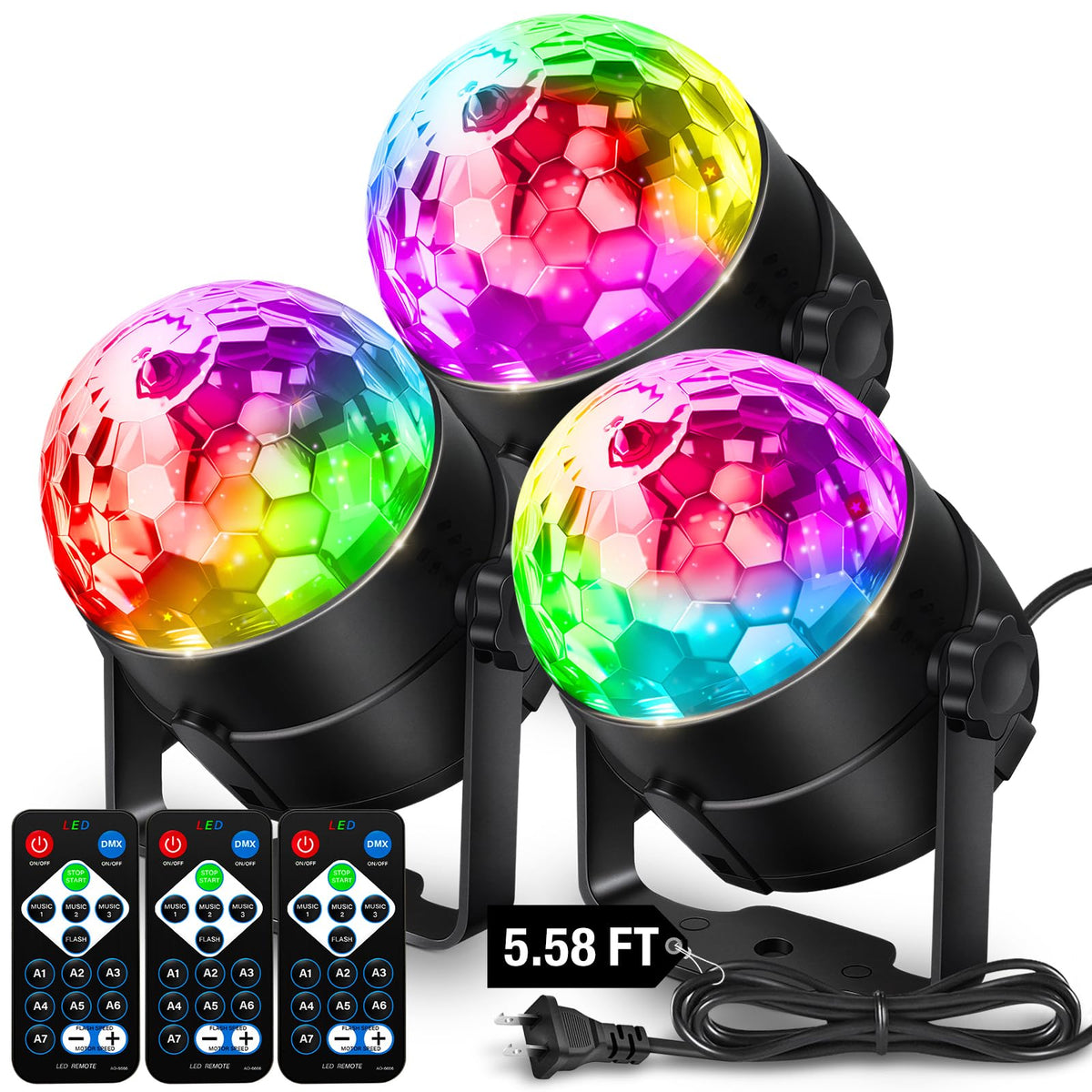 DJ Disco Ball Strobe Light for Parties and Events