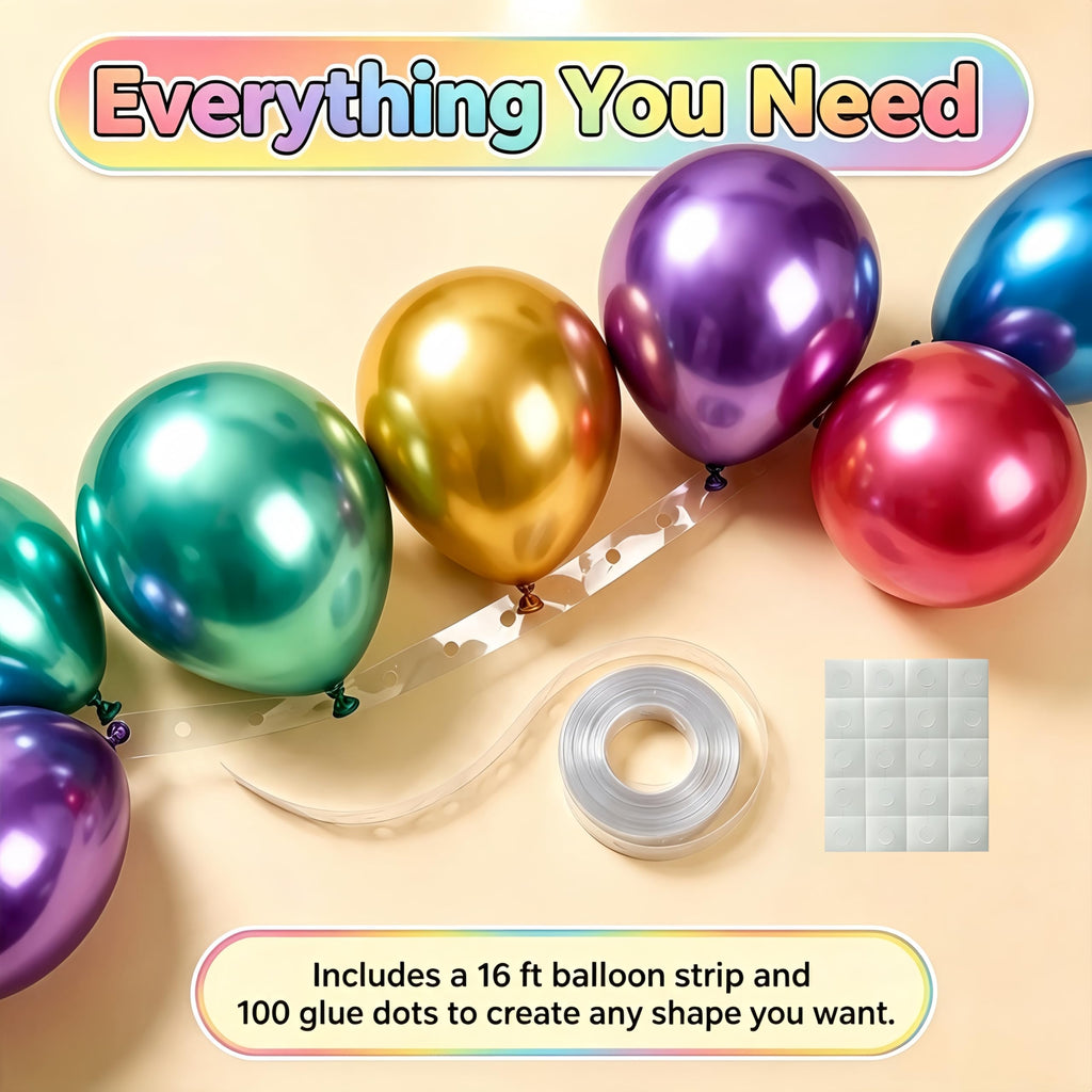 100-Pack 12-Inch Metallic Rose Gold Balloons for Parties