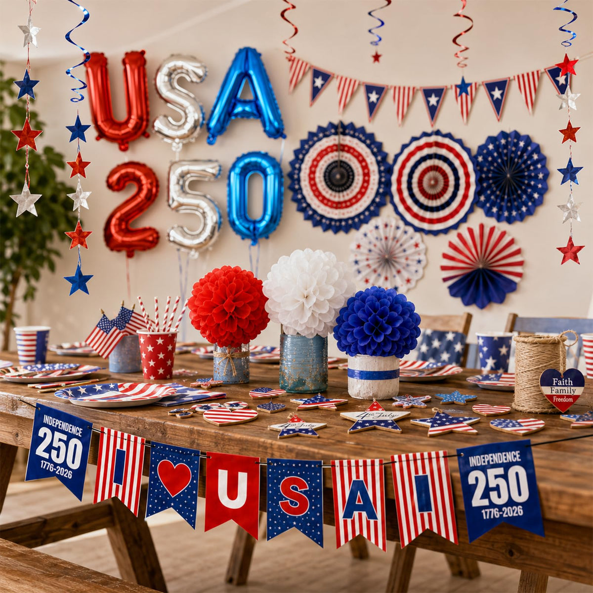 Party Decorations Kit for Birthdays and Celebrations