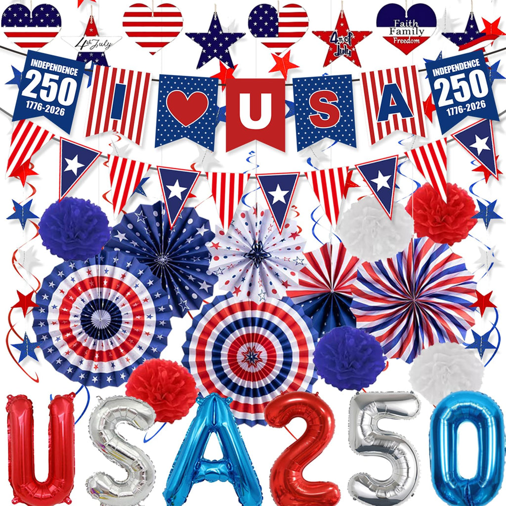 Party Decorations Kit for Birthdays and Celebrations