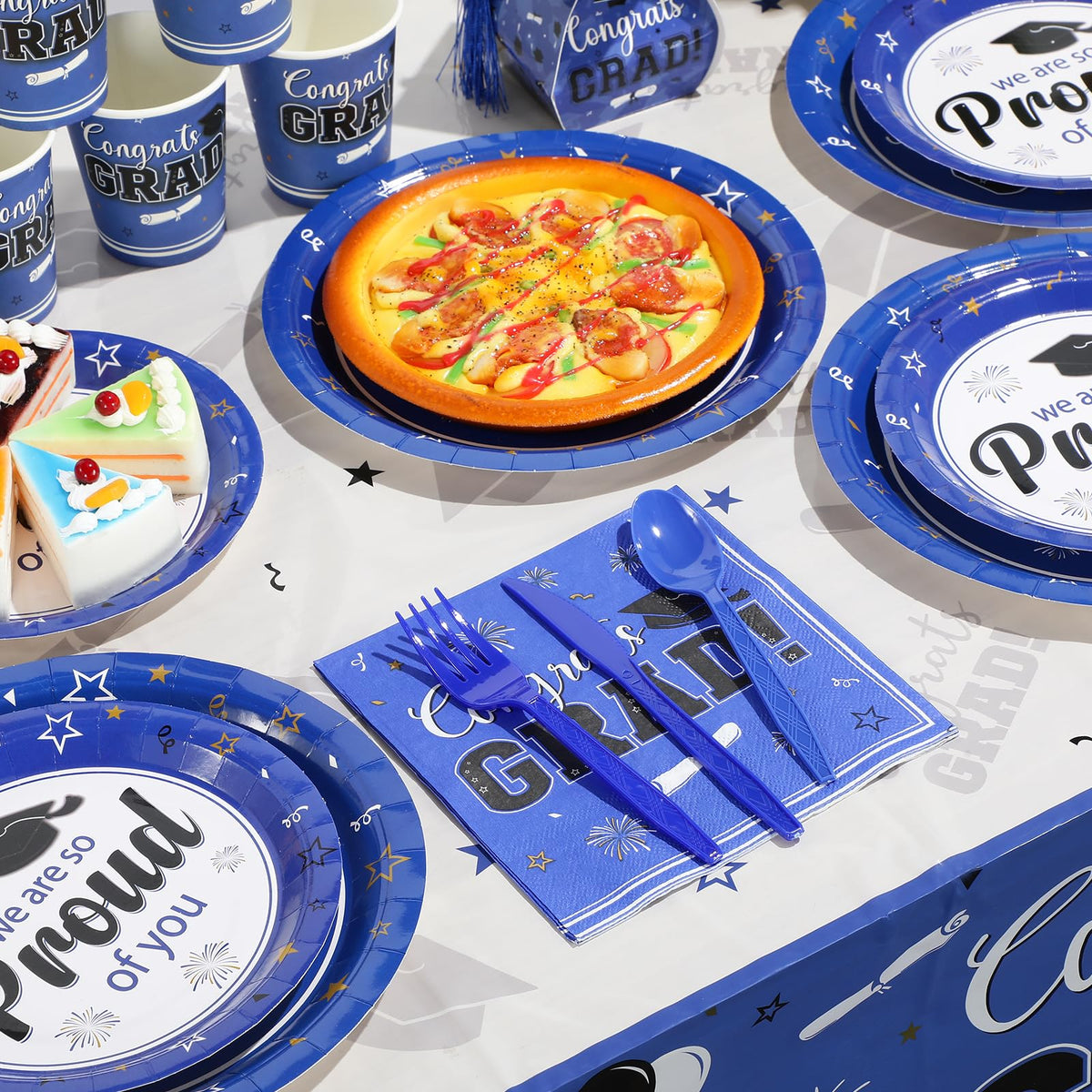 FunnyPars Graduation Party Supplies for 25 or 50 Guests