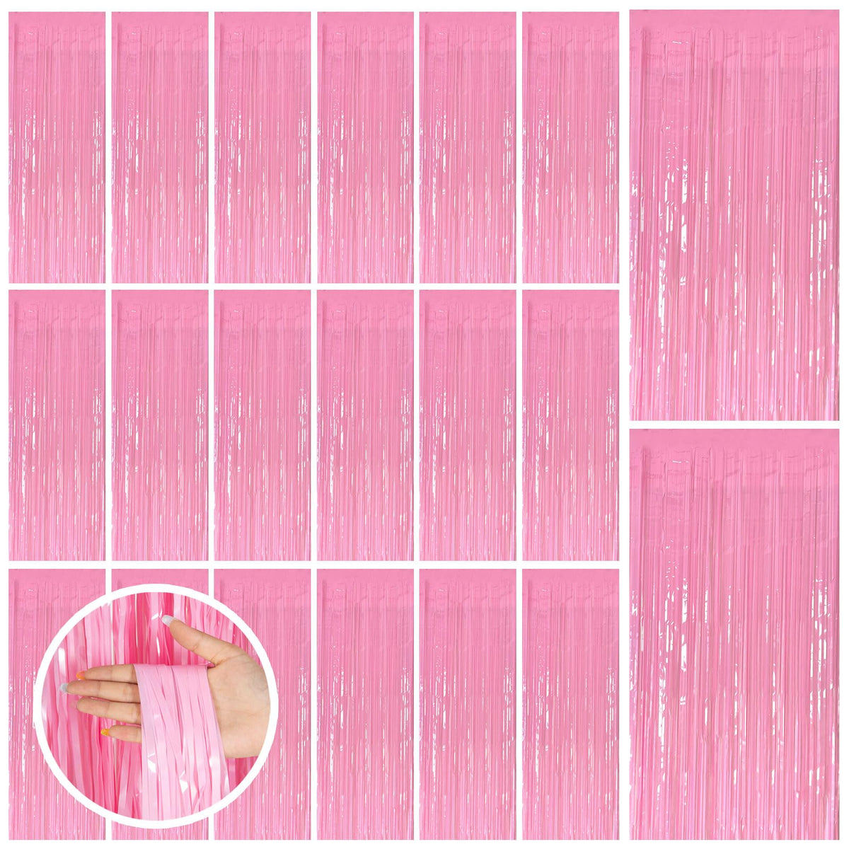 Tinsel Foil Fringe Backdrop Curtains for Party Photo Booths