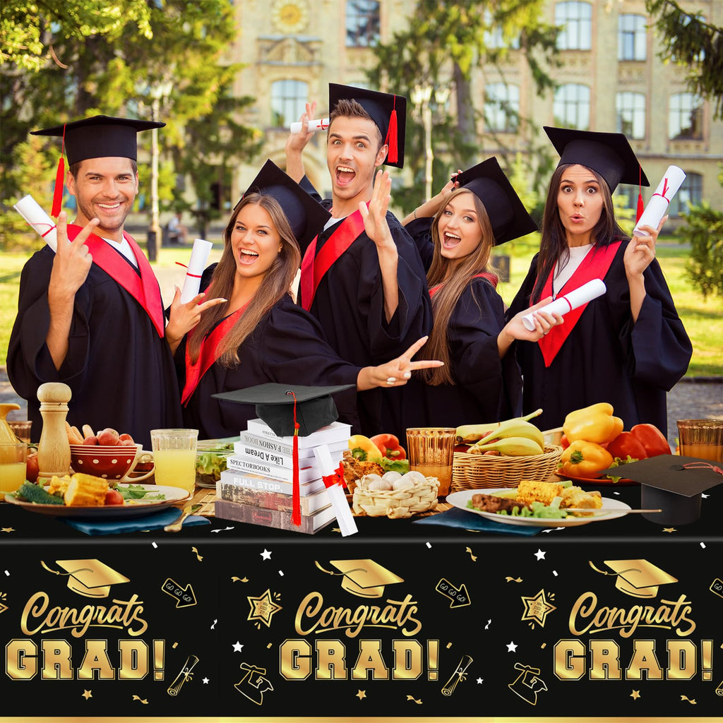 Litmitfu 2-Pack Class of 2026 Graduation Tablecloths