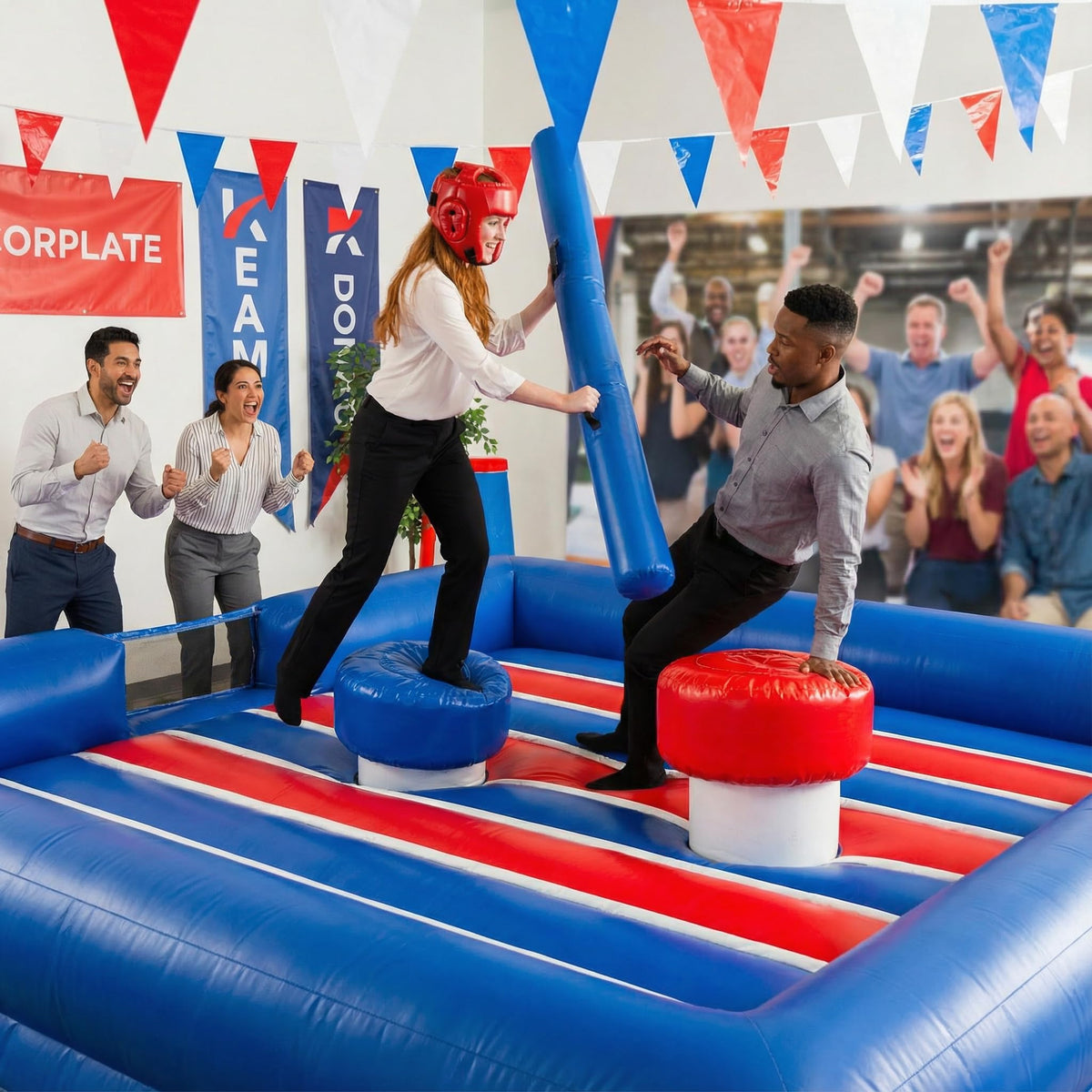13x13FT Inflatable Gladiator Joust Arena with Blower