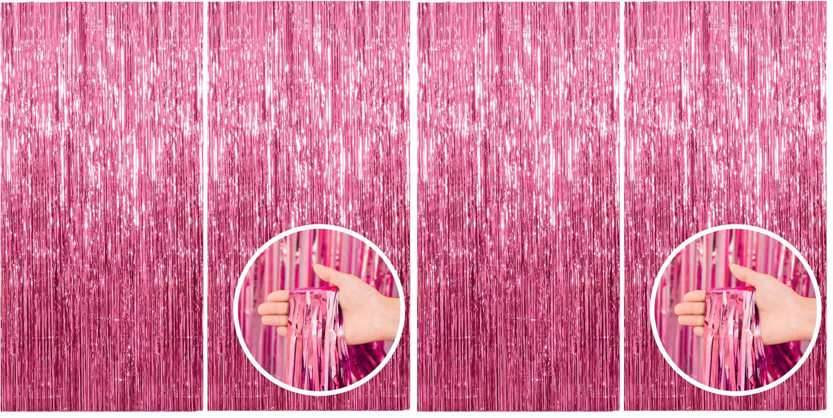 Tinsel Foil Fringe Backdrop Curtains for Party Photo Booths