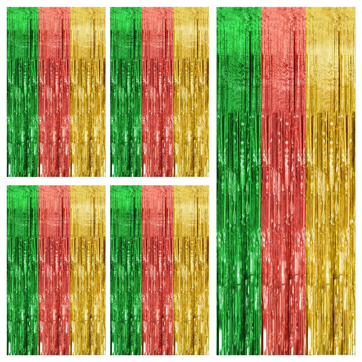 Tinsel Foil Fringe Backdrop Curtains for Party Photo Booths