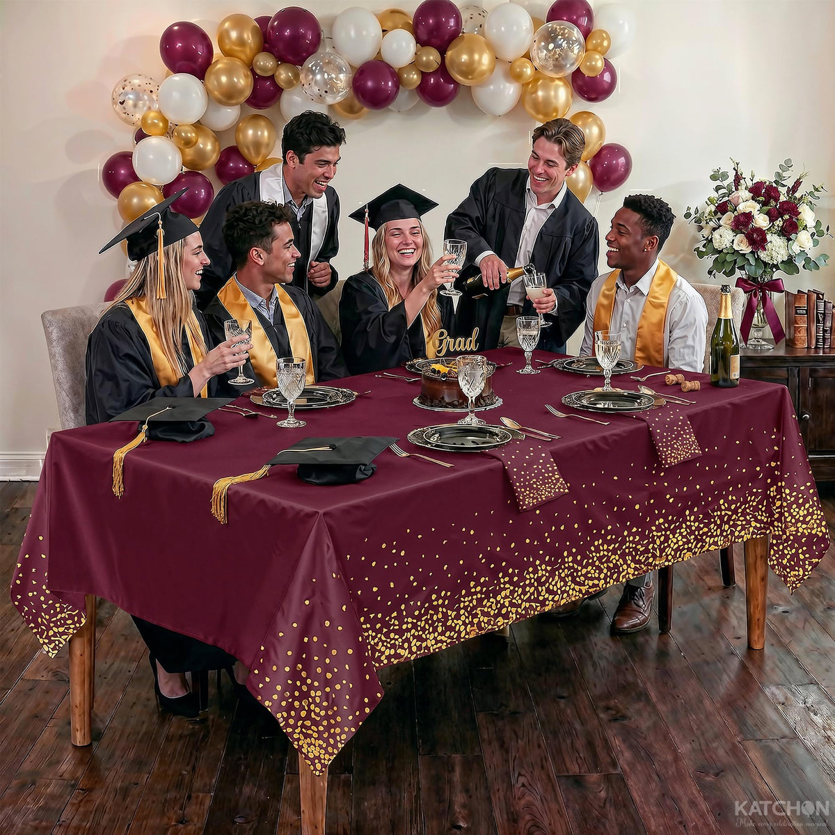 KatchOn Halloween Plastic Table Cover for Indoor Parties